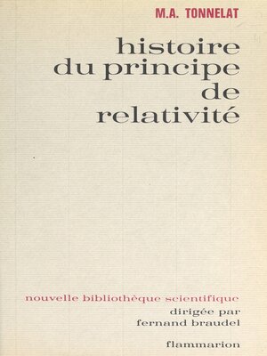 cover image of Histoire du principe de relativité